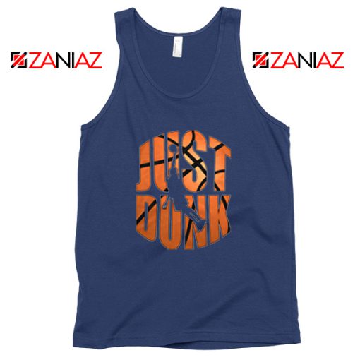 Just Dunk It Basketball Navy Blue Tank Top