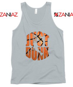 Just Dunk It Basketball Sport Grey Tank Top