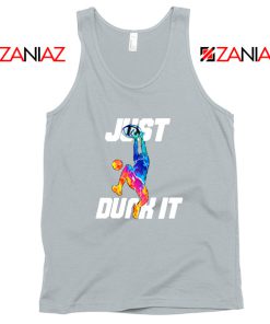 Just Dunk It Slam Dunk Sport Grey Tank Top