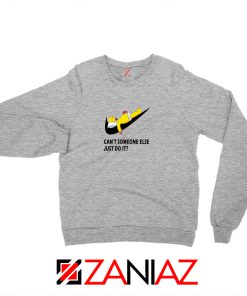 Lazy Homer Simpson Grey Sweatshirt