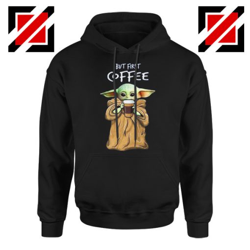 Mandalorian Coffee Baby Yoda Hoodie