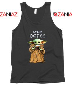 Mandalorian Coffee Baby Yoda Tank Top