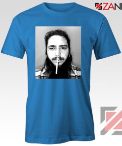 Post Malone Cigarette Blue Tshirt