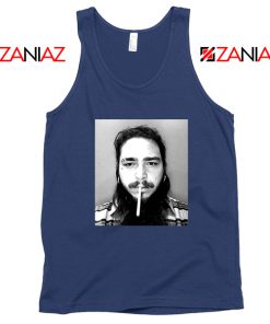 Post Malone Cigarette Navy Tank Top