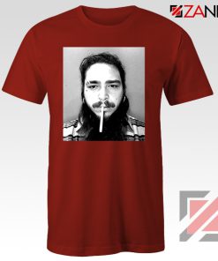 Post Malone Cigarette Red Tshirt