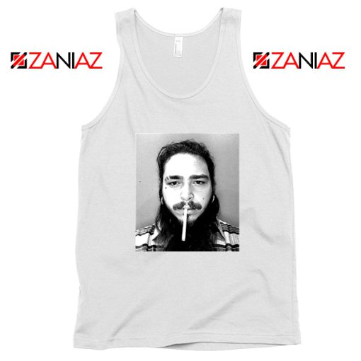 Post Malone Cigarette White Tank Top