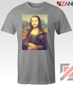 Post Malone Parody Monalisa Grey Tshirt