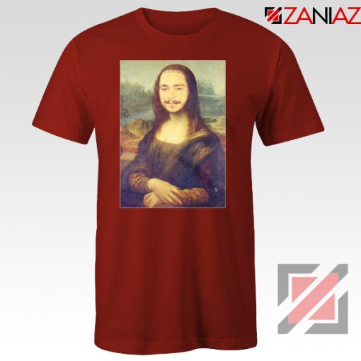 Post Malone Parody Monalisa Red Tshirt