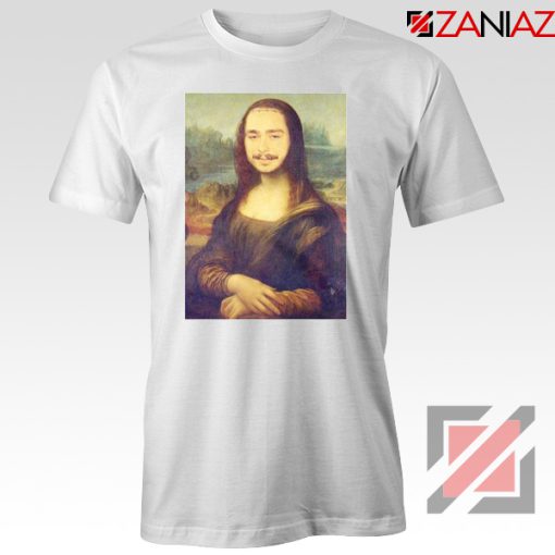 Post Malone Parody Monalisa White Tshirt