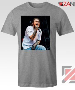 Post Malone Rapper Grey Tee Shirt