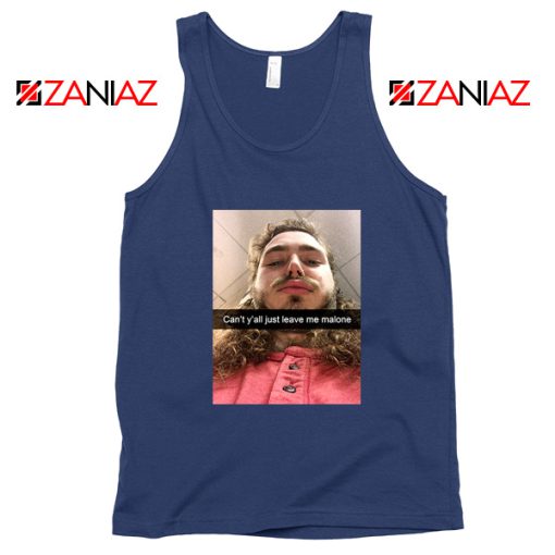 Post Malone Singer Navy Tank Top