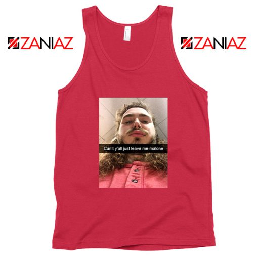 Post Malone Singer Red Tank Top