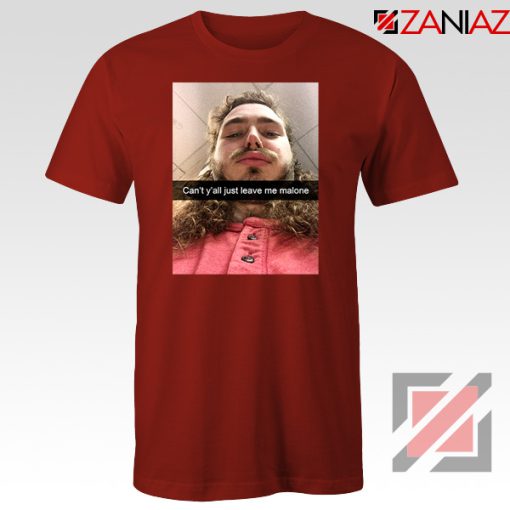 Post Malone Singer Red Tee Shirt