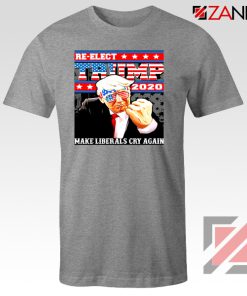 Re Elect Trump 2020 Grey Tee Shirt