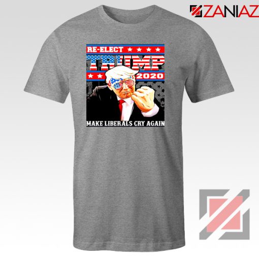 Re Elect Trump 2020 Grey Tee Shirt