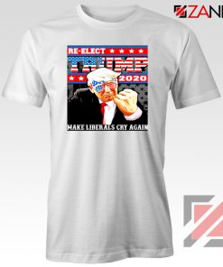 Re Elect Trump 2020 White Tee Shirt