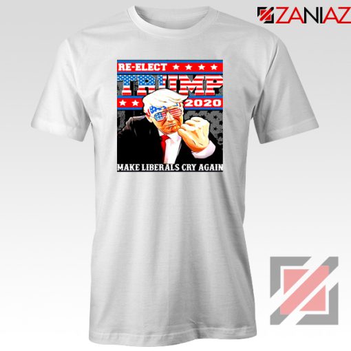 Re Elect Trump 2020 White Tee Shirt