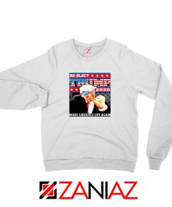 Reelection Trump 2020 White Sweatshirt