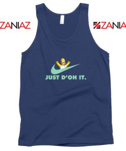 Simpson Just Do It Navy Tank Top