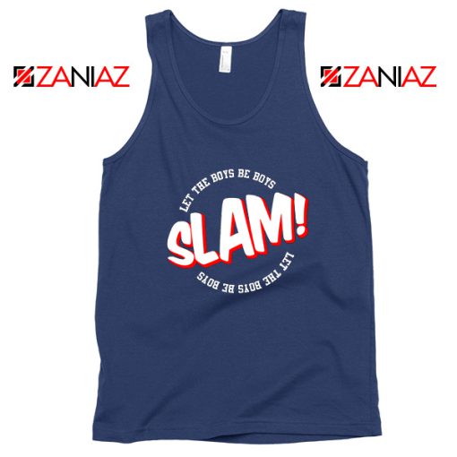 Slam Let The Boys Be Boys Navy Blue Tank Top