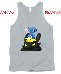 Stitch Pokemon Grinch Sport Grey Tank Top