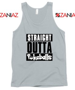 Straight Outta Pokeballs Sport Grey Tank Top