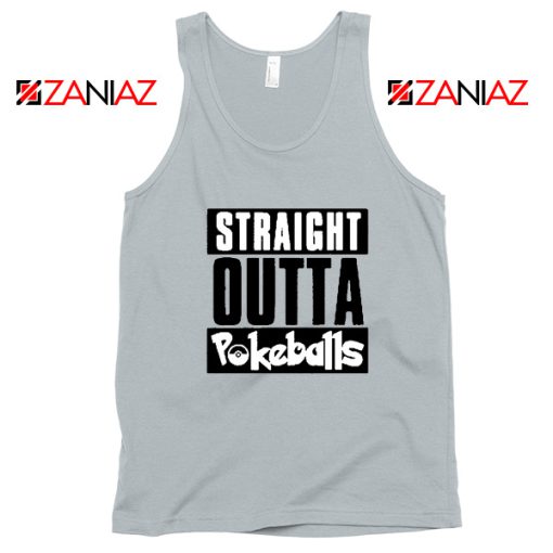 Straight Outta Pokeballs Sport Grey Tank Top