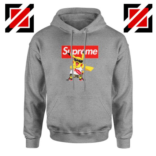 Supreme Pokemon Sport Grey Hoodie