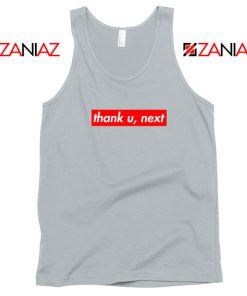 Thank U Next Lyrics Sport Grey Tank Top