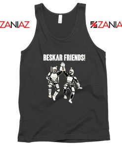 The Mandalorian Beskar Friends Black Tank Top