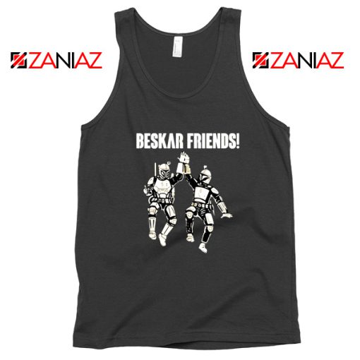 The Mandalorian Beskar Friends Black Tank Top