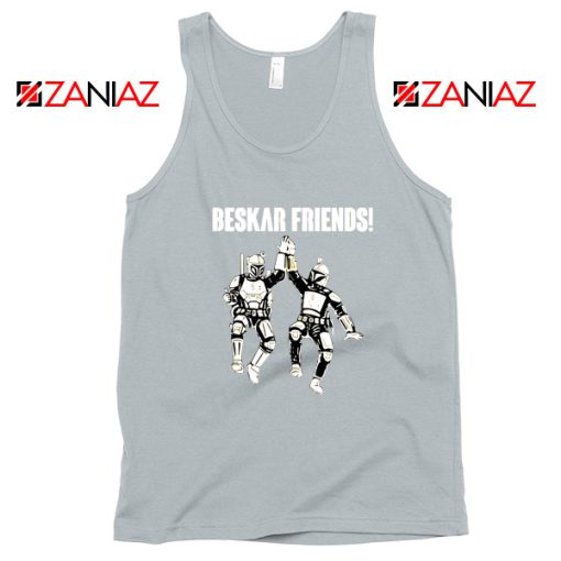 The Mandalorian Beskar Friends Sport Grey Tank Top