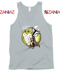 The Mandalorian Hug Baby Yoda Sport Grey Tank Top