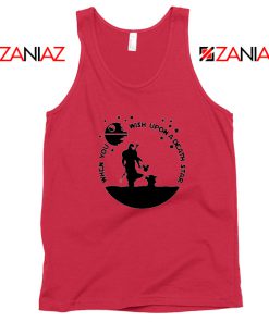 The Mandalorian and Baby Yoda Red Tank Top