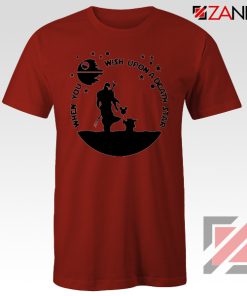 The Mandalorian and Baby Yoda Red Tshirt