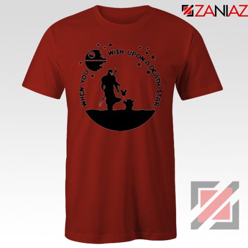 The Mandalorian and Baby Yoda Red Tshirt