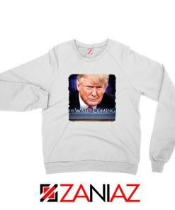 The Wall Is Coming White Sweater Trump