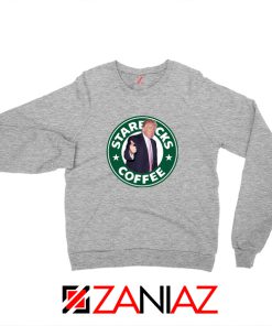 Trump Starbucks Parody Grey Sweater