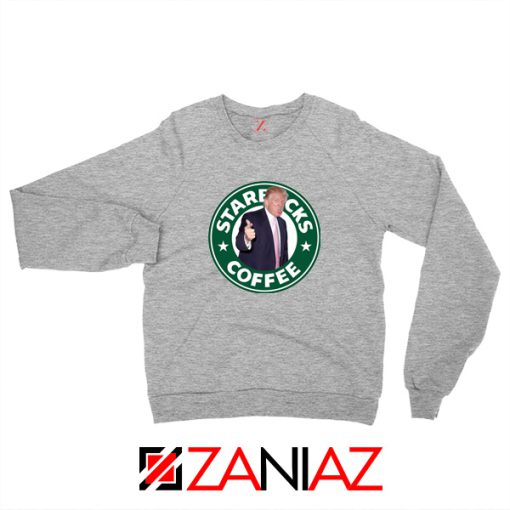 Trump Starbucks Parody Grey Sweater