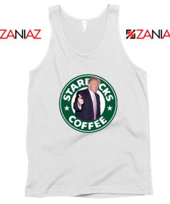 Trump Starbucks Parody White Tank Top