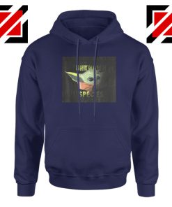 Unknown Species Baby Yoda Navy Blue Hoodie