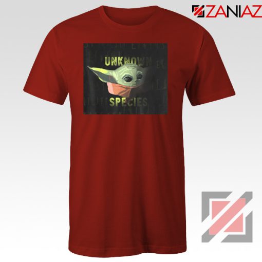 Unknown Species Baby Yoda Red Tshirt