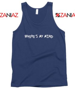 Where is My Mind Bellyache Navy Blue Tank Top