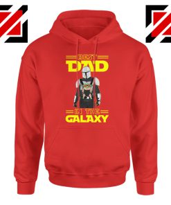 Yoda The Mandalorian Red Hoodie