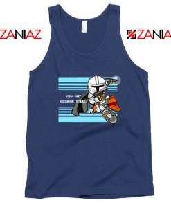 You Got Beskar Steel The Mandalorian Navy Blue Tank Top