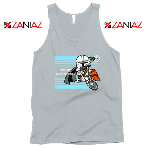 You Got Beskar Steel The Mandalorian Sport Grey Tank Top