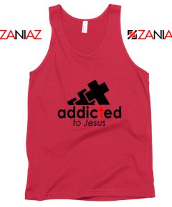 Addicted To Jesus Red Tank Top