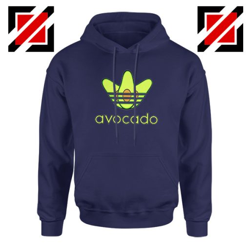 Adidas Avocado Parody Navy Blue Hoodie