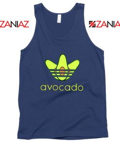 Adidas Avocado Parody Navy Blue Tank Top