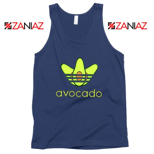 Adidas Avocado Parody Navy Blue Tank Top